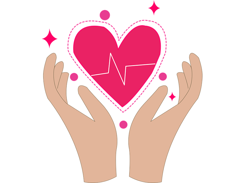heart care illustration concept